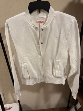 NWT Victoria's Secret White Bomber-Style Jacket